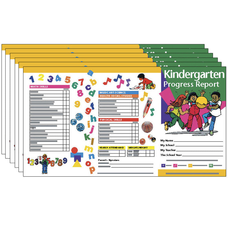 HAYES PUBLISHING - Kindergarten Progress Report, 10 Per Pack, 6 Packs