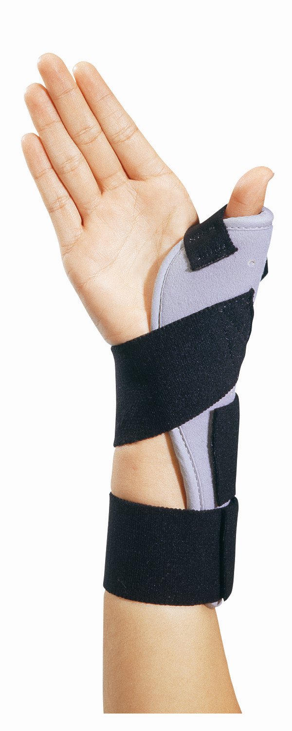 DJO - Thumb Splint ThumbSPICA™ One Size Fits Most Elastic Contact Closure Strap Black / Gray [1/EA]