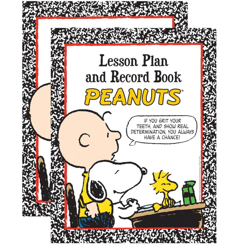 EUREKA - Peanuts® Lesson Plan & Record Book, Pack of 2