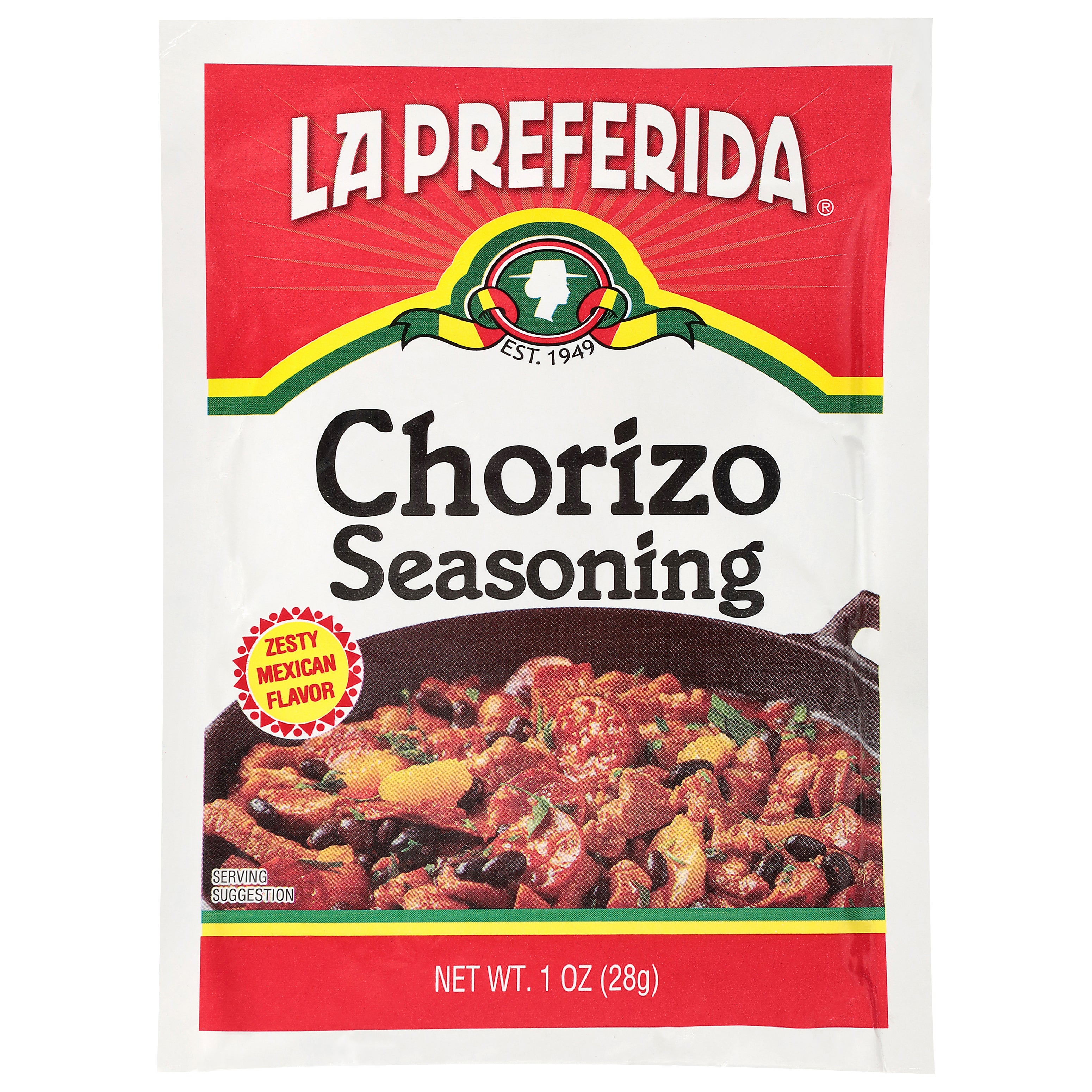 La Preferida Chorizo Seasoning 1 oz - Case of 12
