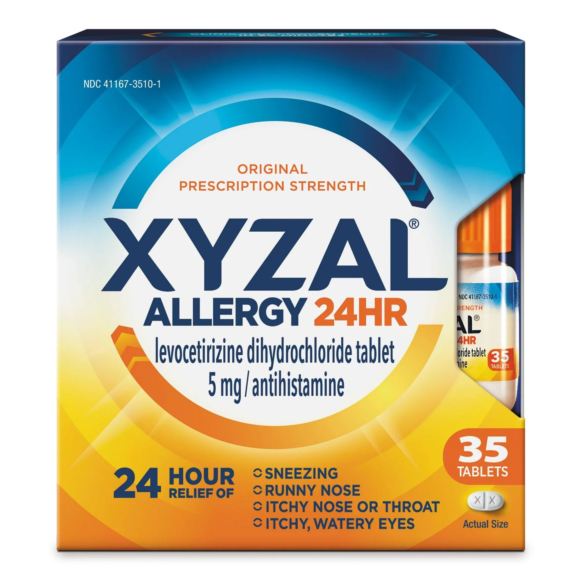 Sanofi - Allergy Relief XYZAL® Allergy 24HR 5 mg Strength Tablet 35 per Bottle [1/BT]