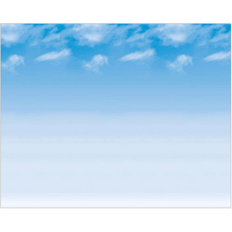 FADELESS - Bulletin Board Art Paper, Wispy Clouds, 48" x 12', 4 Rolls