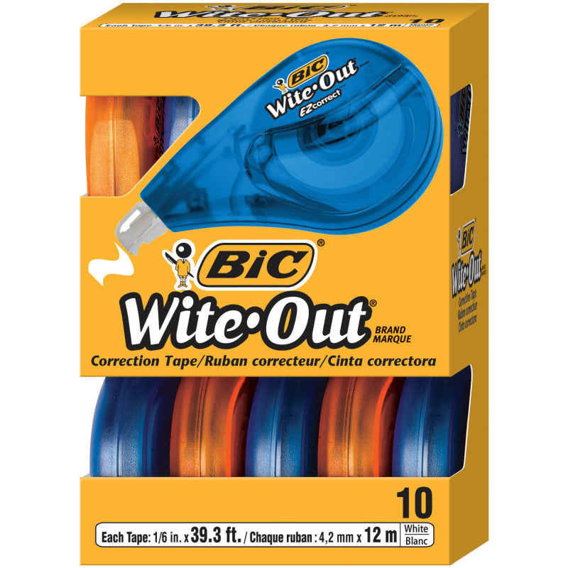 BIC - Wite-Out® Brand EZ Correct® Correction Tape, Pack of 10