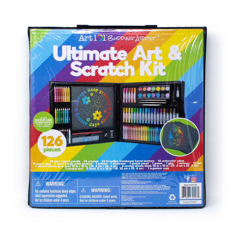 ART 101 - Ultimate Scratch Kit with 126 pieces