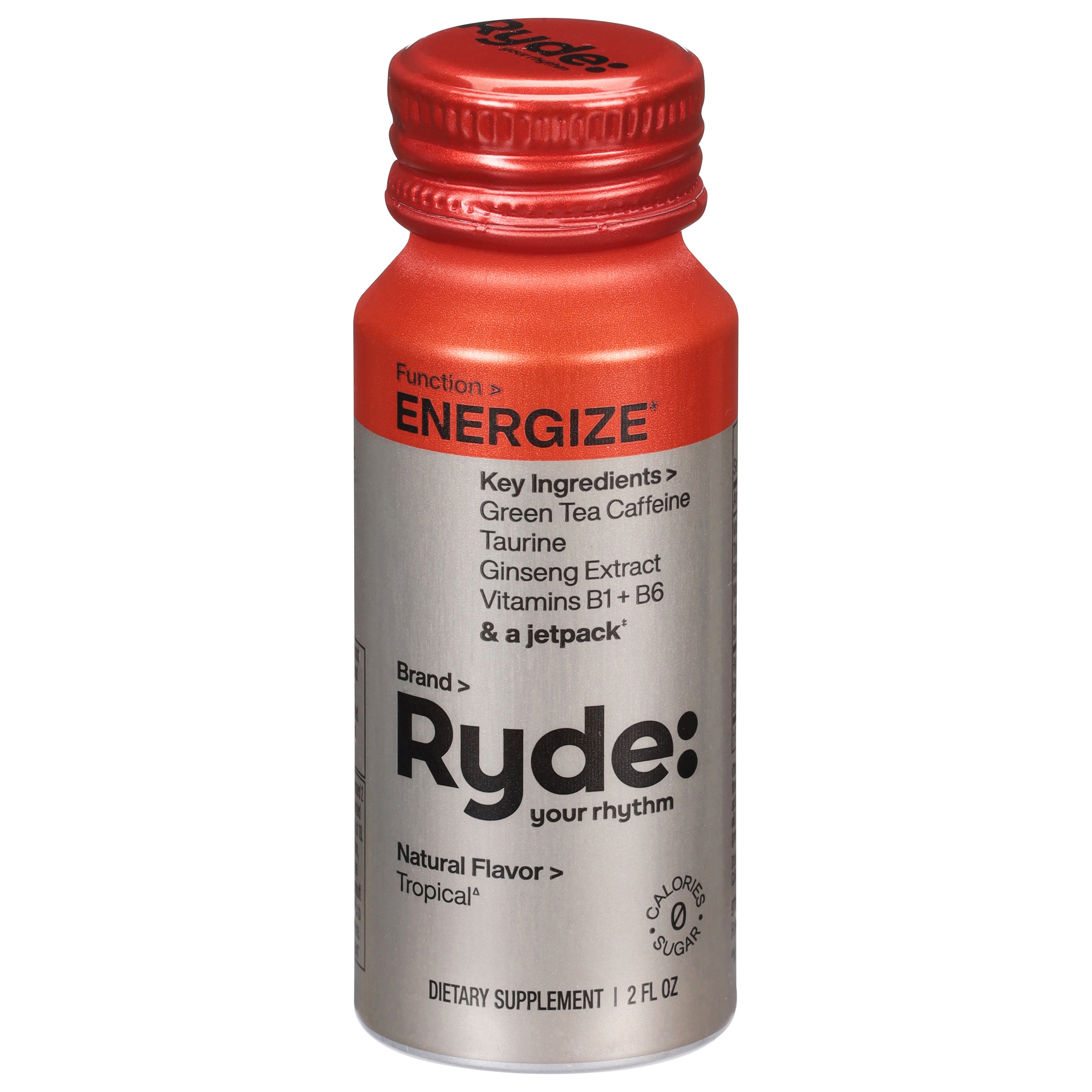 Ryde Tropical Energize 2 fl oz - Case of 8
