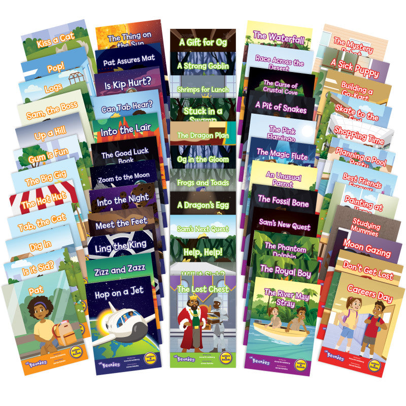 JUNIOR LEARNING - Letters & Sounds The Beanies Boxed Set, Set of 60