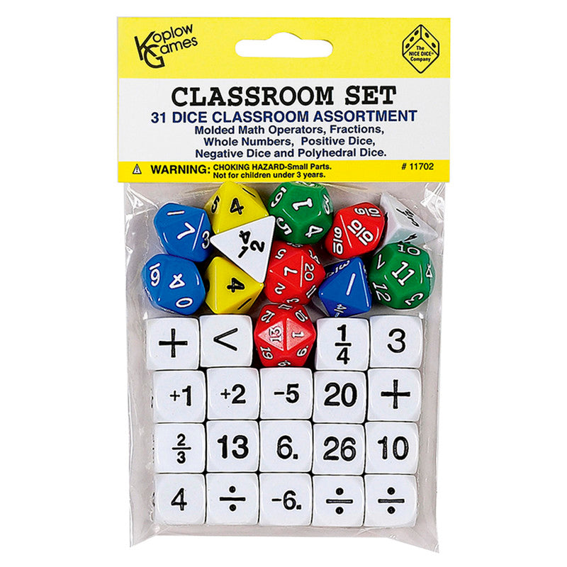 KOPLOW GAMES - Classroom Dice, Set of 31
