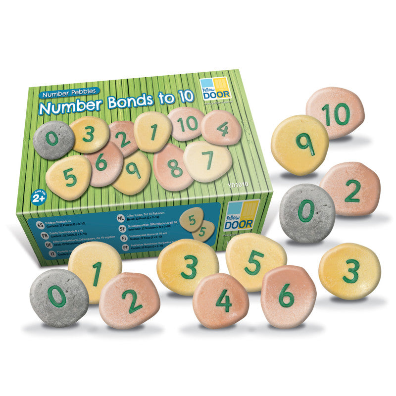 YELLOW DOOR - Number Pebbles, Set of 22