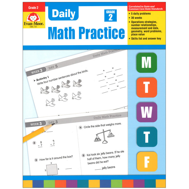 EVAN-MOOR - Daily Common Core Math Practice, Grade 2