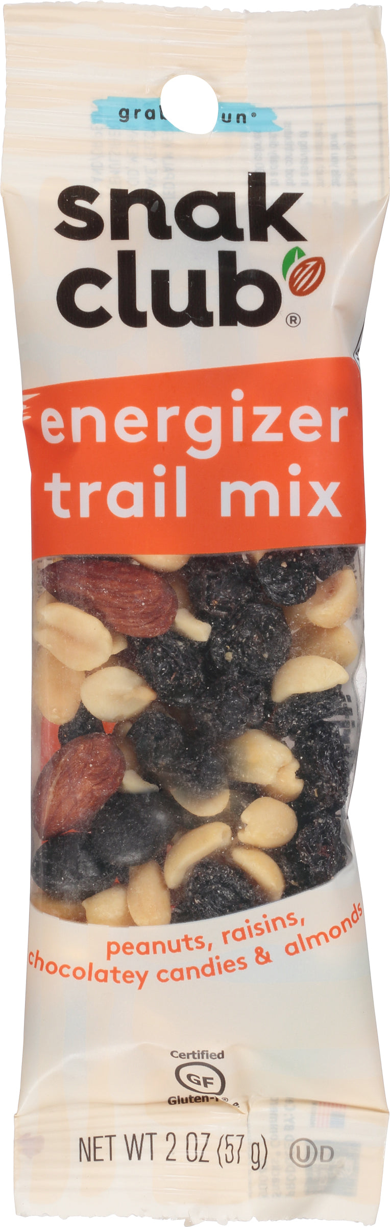 Snak Club Energizer Trail Mix 2 oz - Case of 12