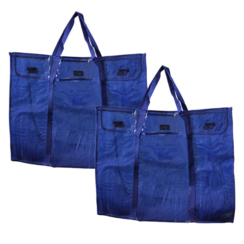 CARSON DELLOSA EDUCATION - Deluxe Bulletin Board Storage Bag, Clear/Blue, 30" x 24", Pack of 2