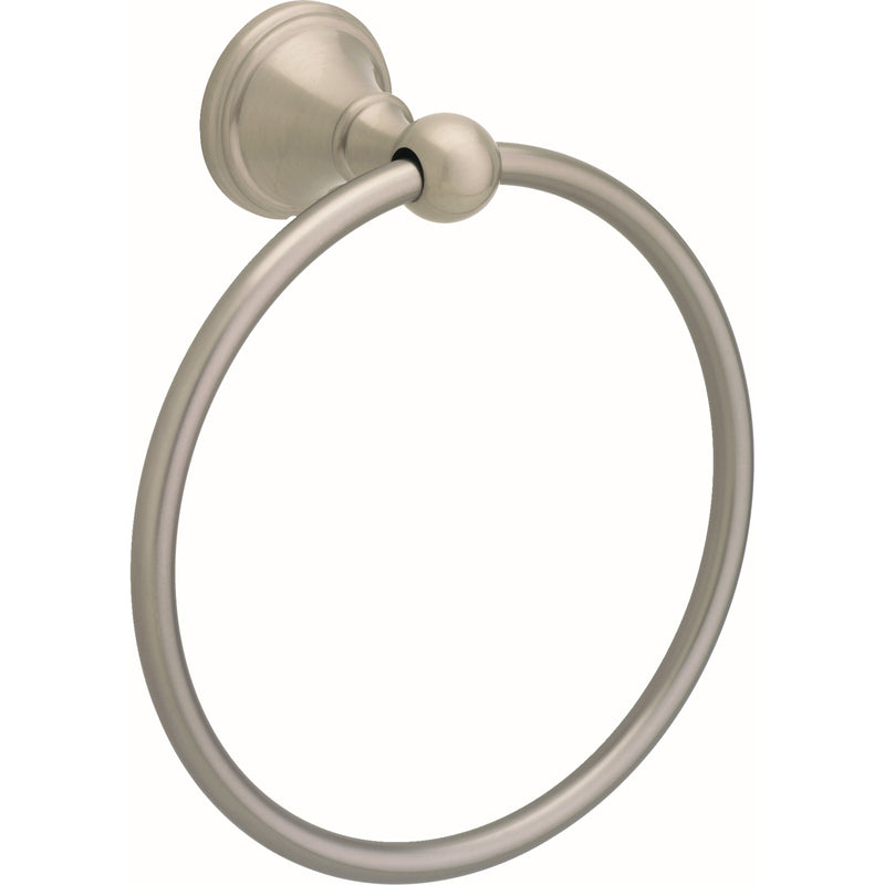 DELTA - Delta Crestfield Satin Nickel Towel Ring Die Cast Zinc