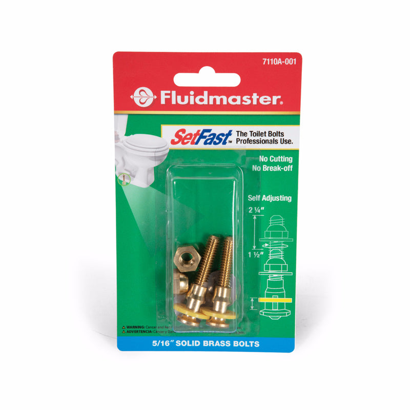 FLUIDMASTER - Fluidmaster SetFast Toilet Bolts Set Brass