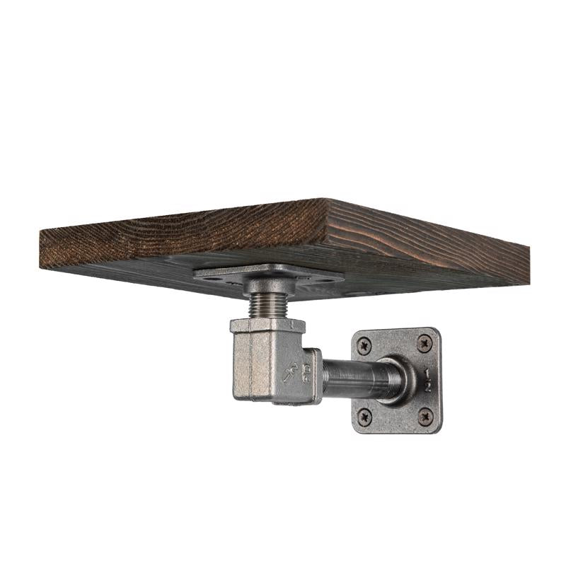 STZ - 8 in. D Black Wood Boulder Shelf Kit 1 pk