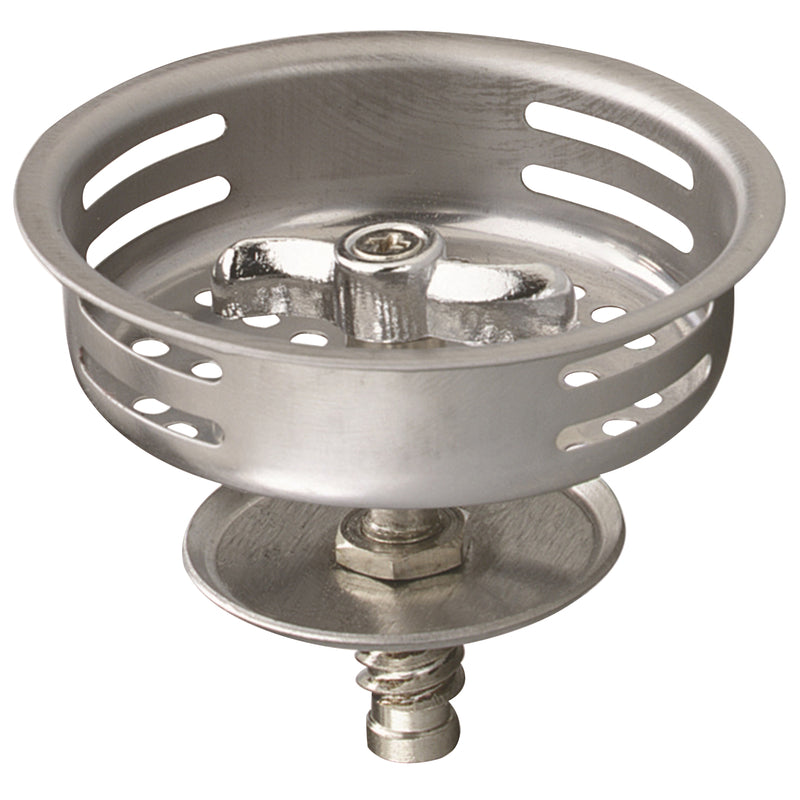 PLUMB PAK - Plumb Pak 3-1/2 in. D Stainless Steel Strainer Basket Silver