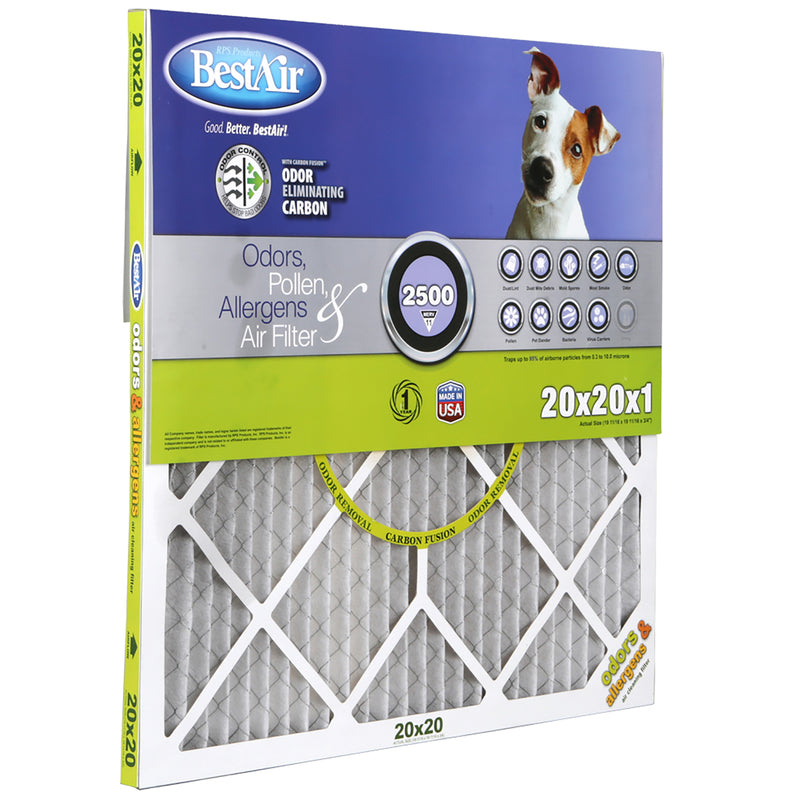 BESTAIR - BestAir 20 in. W X 20 in. H X 1 in. D 11 MERV Pleated Allergen Air Filter 1 pk