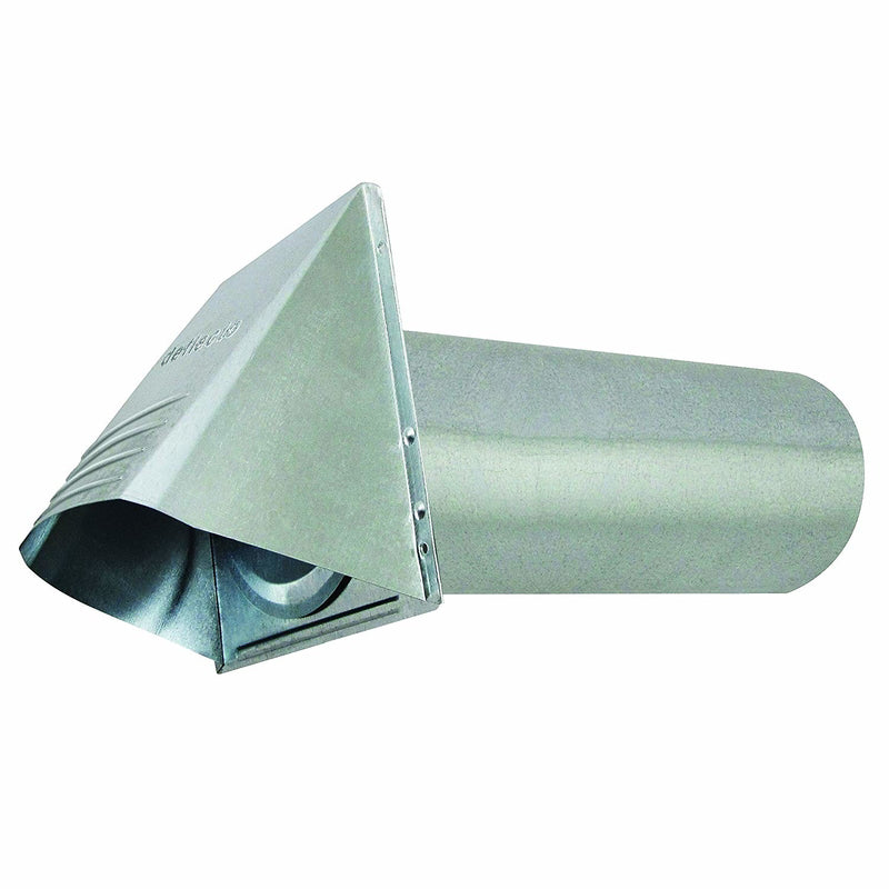 DEFLECT-O - Deflect-O 14.5 in. L X 4 in. D Silver Stainless Steel Dryer Vent Kit