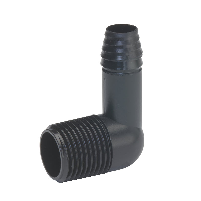BK PRODUCTS - BK Products 1/2 in. Barb each X 1/2 in. D MPT Poly Elbow 1 pk