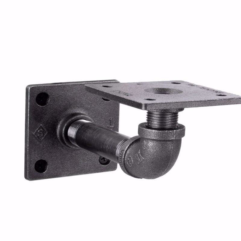 STZ INDUSTRIES - STZ Industries Black Steel Shelf Bracket 6 in. L