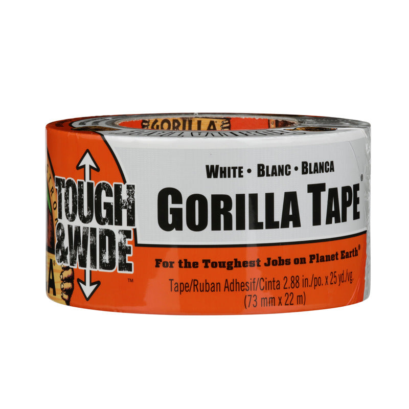 GORILLA - Gorilla Tough & Wide 2.88 in. W X 25 yd L White Repair Tape