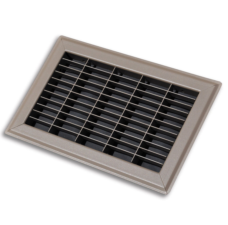 TRU AIRE - Tru Aire 14 in. H X 14 in. W 1-Way Powder Coat Brown Steel Floor Grille