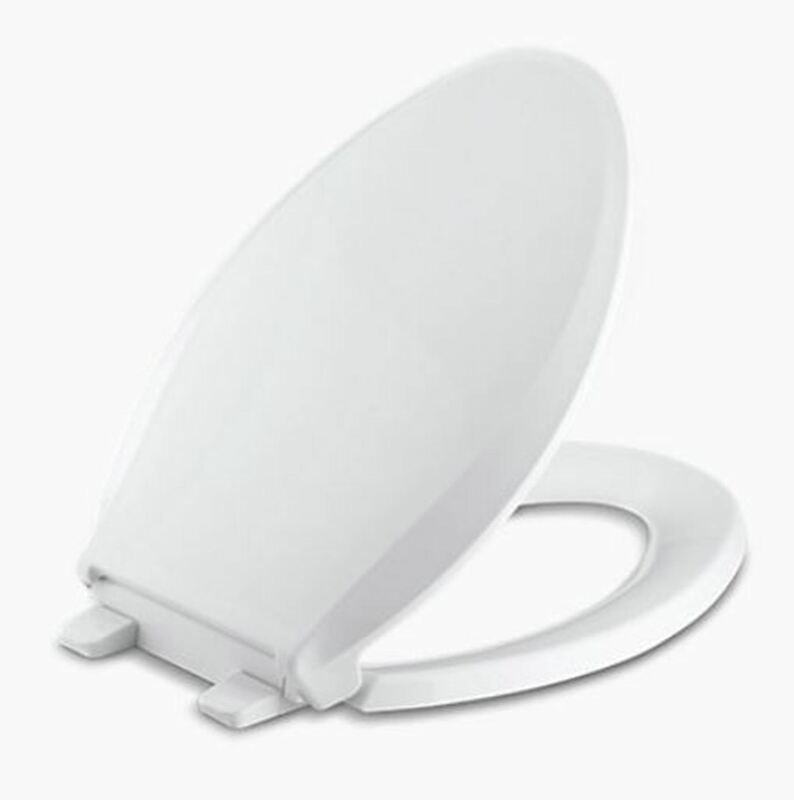 KOHLER - Kohler Cachet Slow Close Elongated White Plastic Toilet Seat