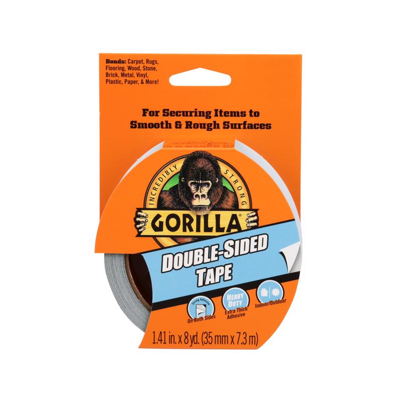 GORILLA - Gorilla 1.41 in. W X 8 yd L Gray Double-Sided Tape