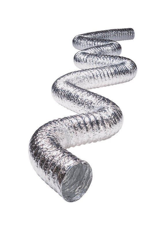 DEFLECT-O - Deflect-O 240 in. L X 6 in. D Silver/White Aluminum Vent Hose