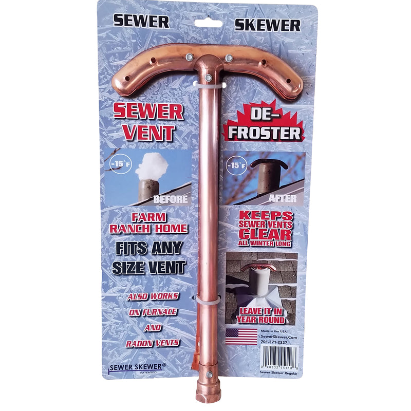 SEWER SKEWER - Sewer Skewer 17 in. L Copper Sewer Vent Defroster