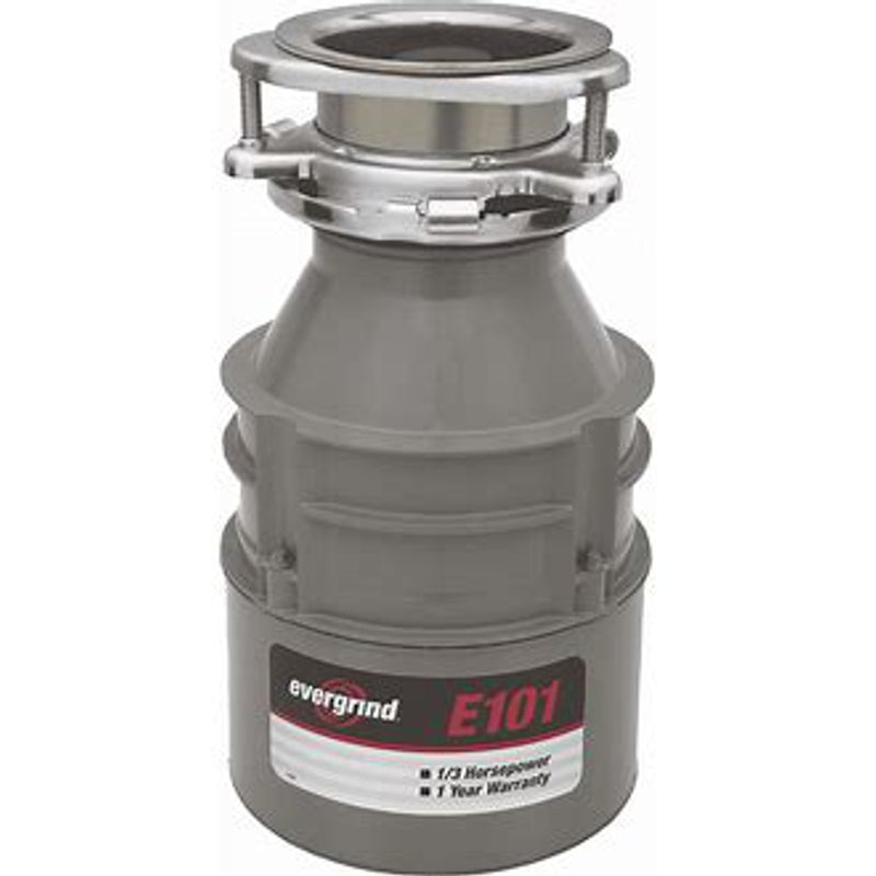 EVERGRIND GARBAGE DISPOSAL 1/3 HP - Evergrind 1/3 HP Intermittent Feed Garbage Disposal