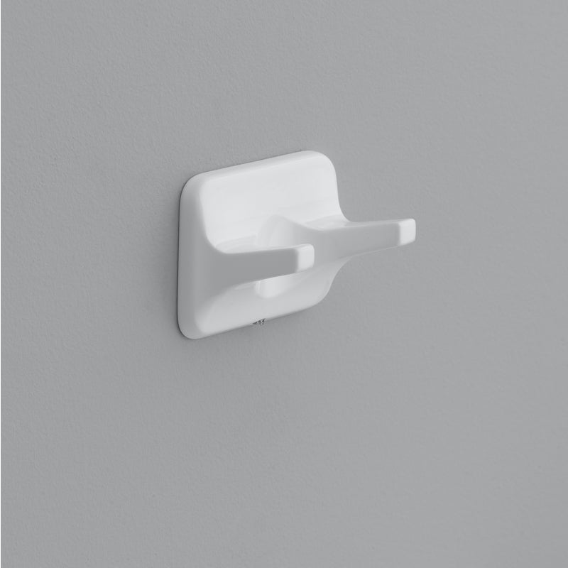 OAKBROOK - OakBrook Zinc Plated White Double Robe Hook