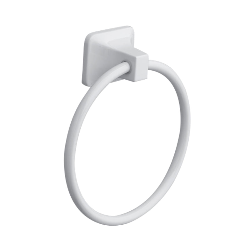 OAKBROOK - OakBrook Satin White Towel Ring Die Cast Zinc