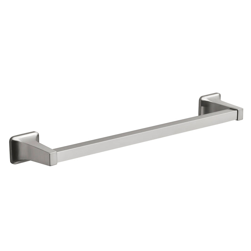 OAKBROOK - OakBrook Brushed Nickel Towel Bar 18 in. L Die Cast Zinc