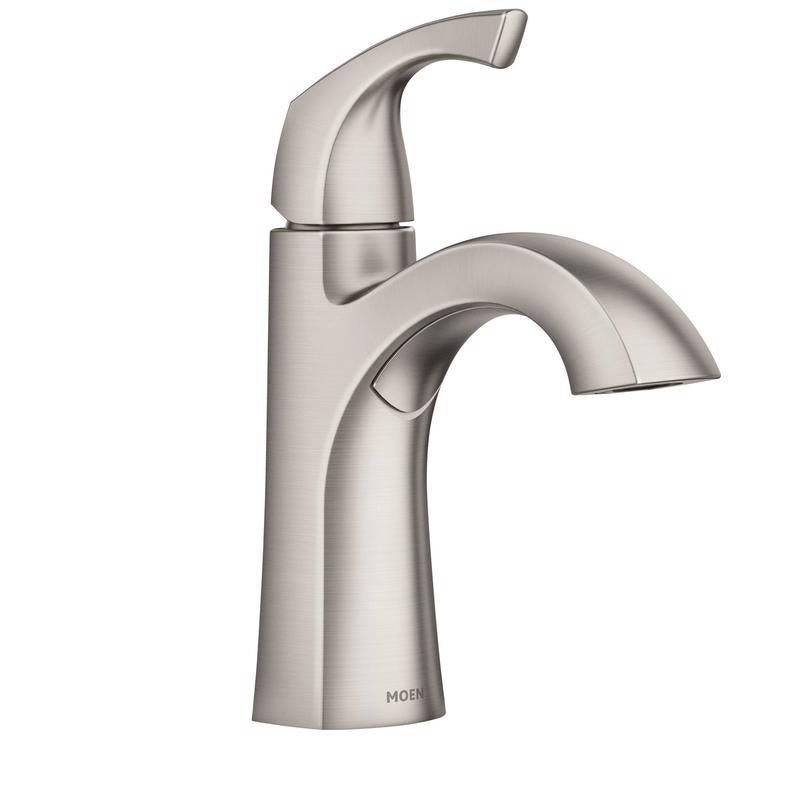 MOEN - Moen Lindor Brushed Nickel Bathroom Faucet 4 in. [84505SRN]