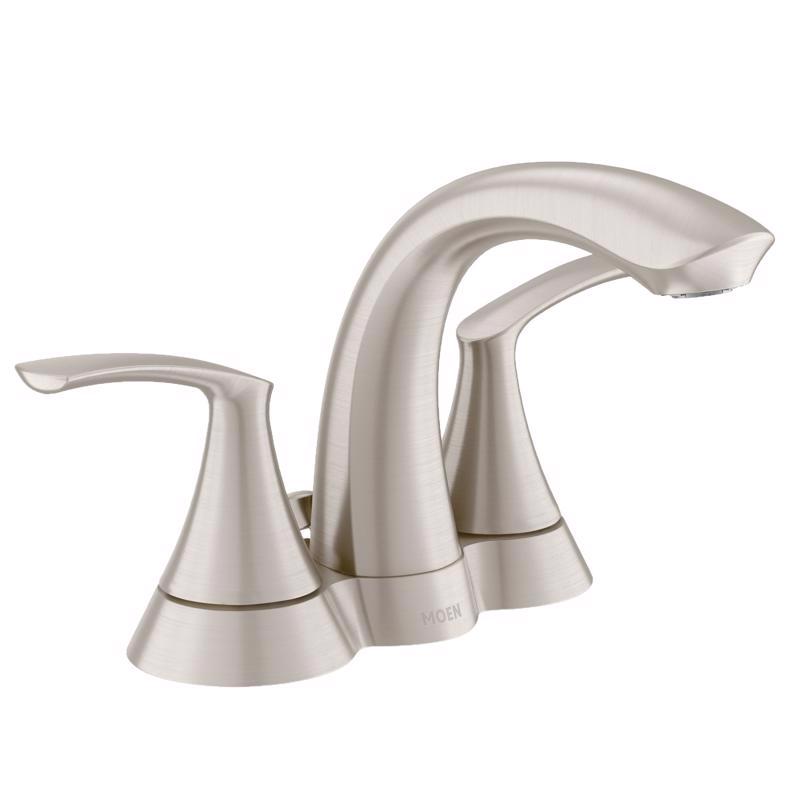 MOEN - Moen Darcy Brushed Nickel Bathroom Faucet 4 in.