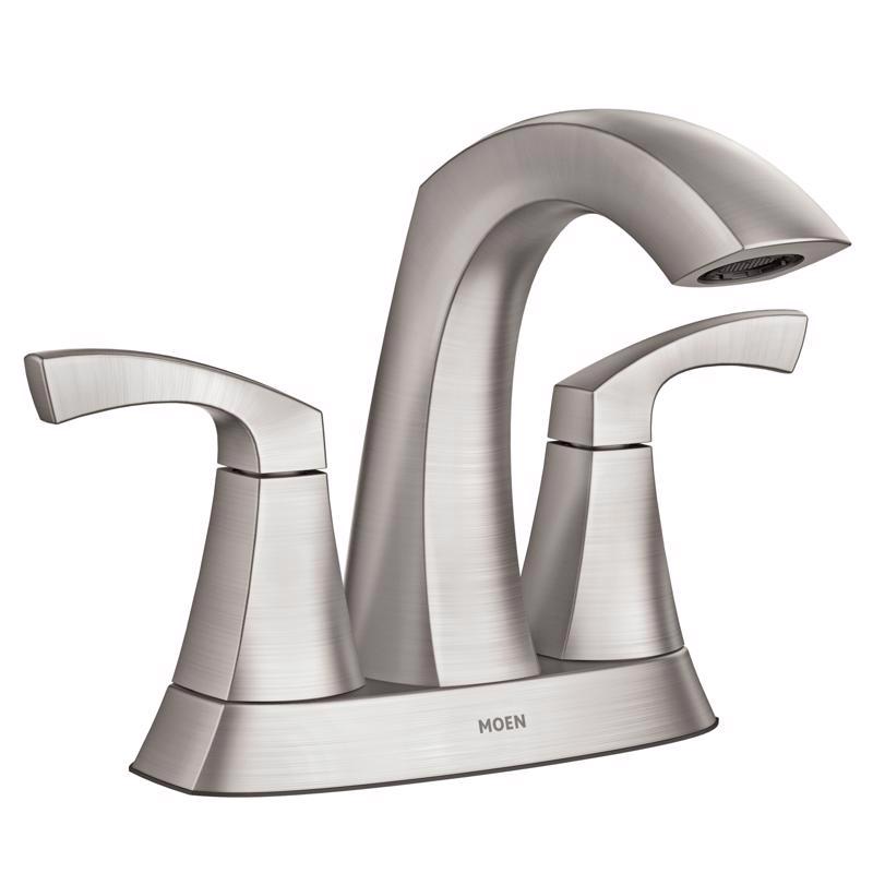 MOEN - Moen Lindor Brushed Nickel Bathroom Faucet 4 in. [84506SRN]