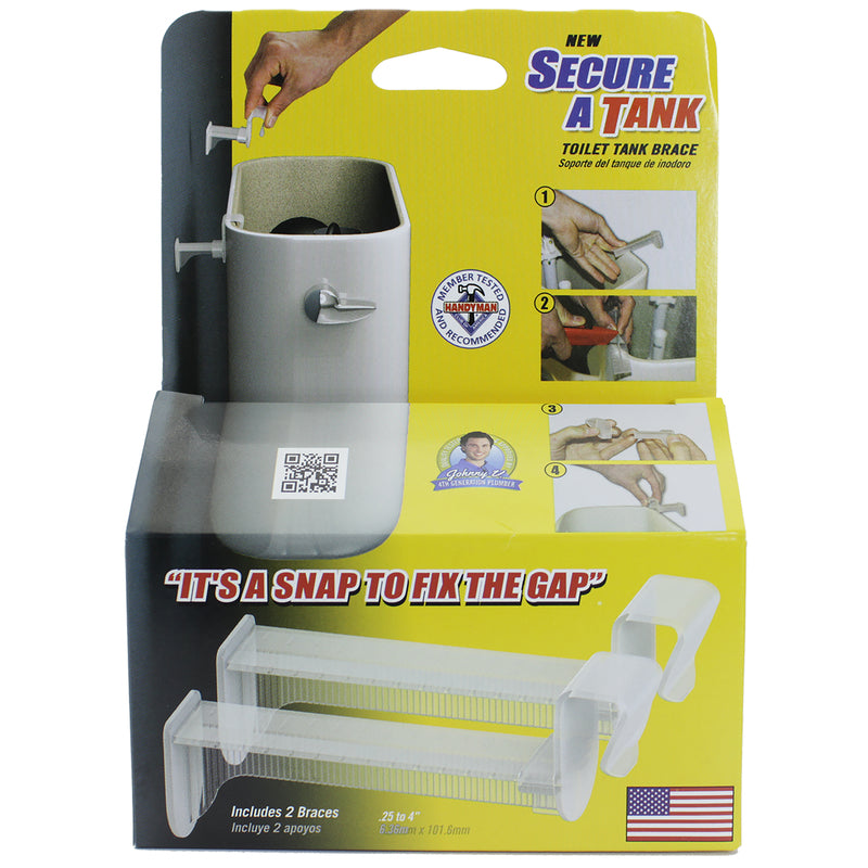 SECURE A TANK - Secure A Tank Toilet Tank Brace White