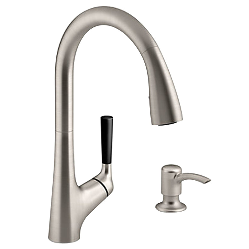 KOHLER - Kohler One Handle Stainless Steel Pull-Down Kitchen Faucet [R562-SD-VS]