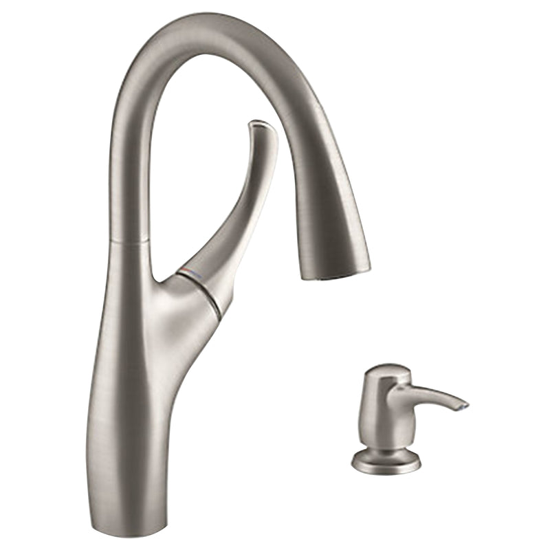 KOHLER - Kohler One Handle Stainless Steel Pull-Down Kitchen Faucet [R72511-SD-VS]