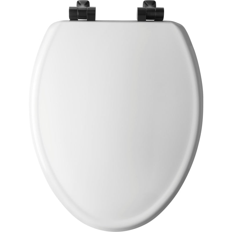 BEMIS - Bemis Benton Slow Close Elongated White Enameled Wood Toilet Seat