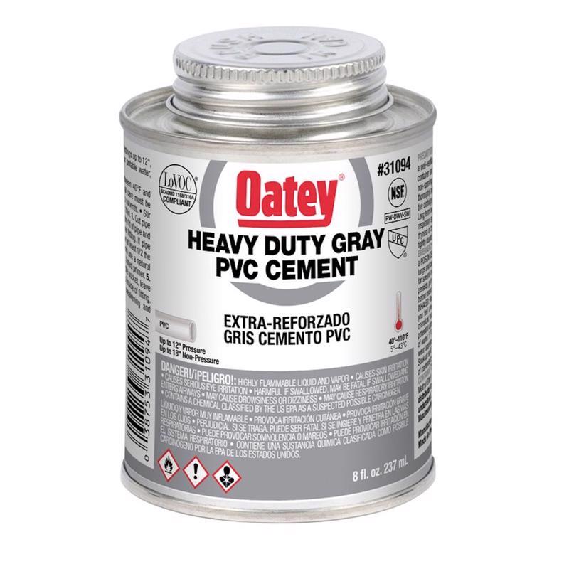 OATEY - Oatey Heavy Duty Gray Cement For PVC 8 oz