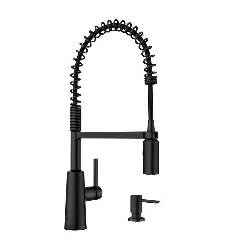 MOEN - Moen Nori One Handle Matte Black Kitchen Faucet [87897BL]