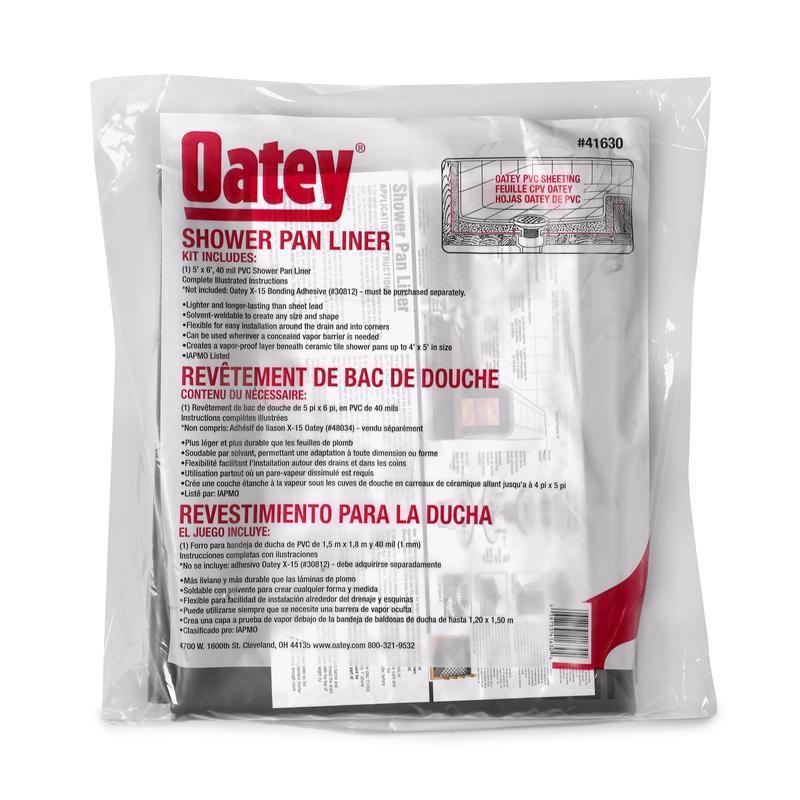 OATEY - Oatey 5 ft. W X 6 ft. L Gray Shower Pan Liner