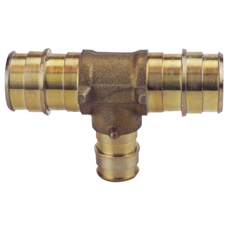 APOLLO - Apollo PEX-A 3/4 in. Expansion PEX in to X 3/4 in. D Barb Brass Reducing Tee