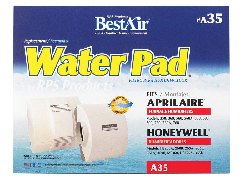 BESTAIR - BestAir Replacement Water Pad For Aprilaire 350, 360, 560A, 568, 600, 700, 760A, 768; Honeywell HE26