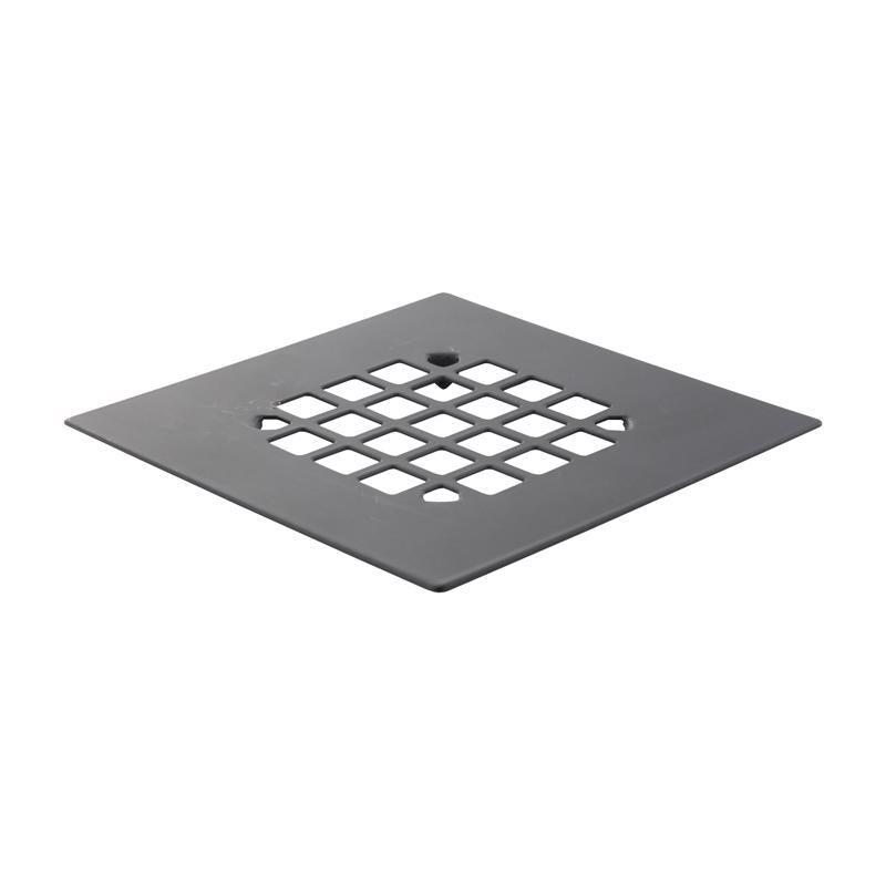 DANCO - Danco 4-1/4 in. Matte Black Square Stainless Steel Drain Cover