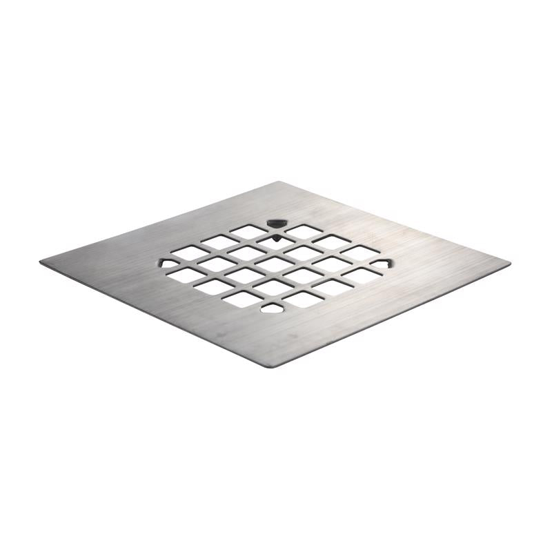 DANCO - Danco 4-1/4 in. Brushed Nickel Square Stainless Steel Drain Cover