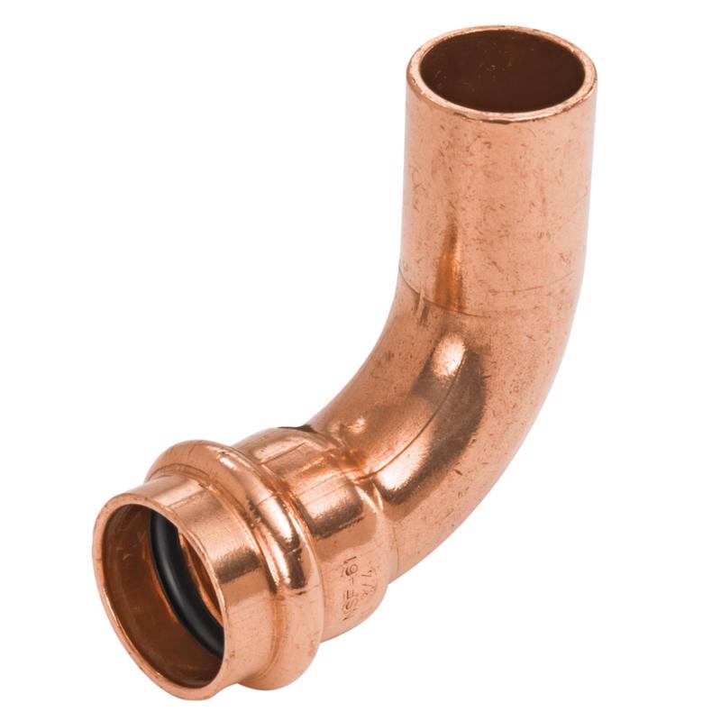 NIBCO - NIBCO 1/2 in. FTG X 3/4 in. D Press Copper 90 Degree Elbow 10 pk