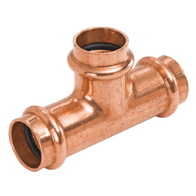 NIBCO - NIBCO 3/4 in. Press X 3/4 in. D Press Wrought Copper Tee 10 pk