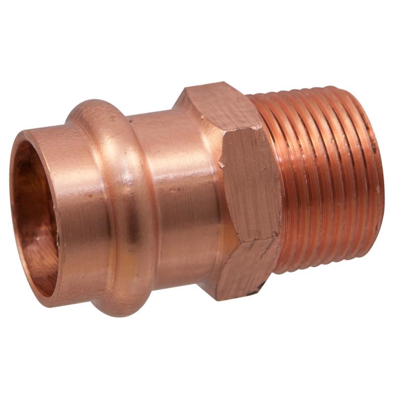 NIBCO - NIBCO 1/2 in. Press X 1/2 in. D MIP Copper Adapter 10 pk